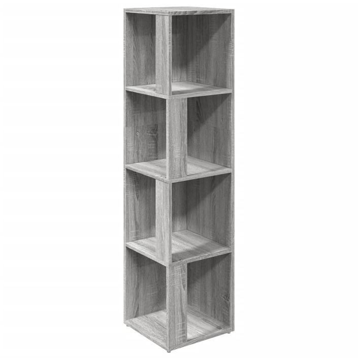 Armoire d'angle Sonoma gris 33x33x132 cm Bois d'ingénierie - Photo n°2