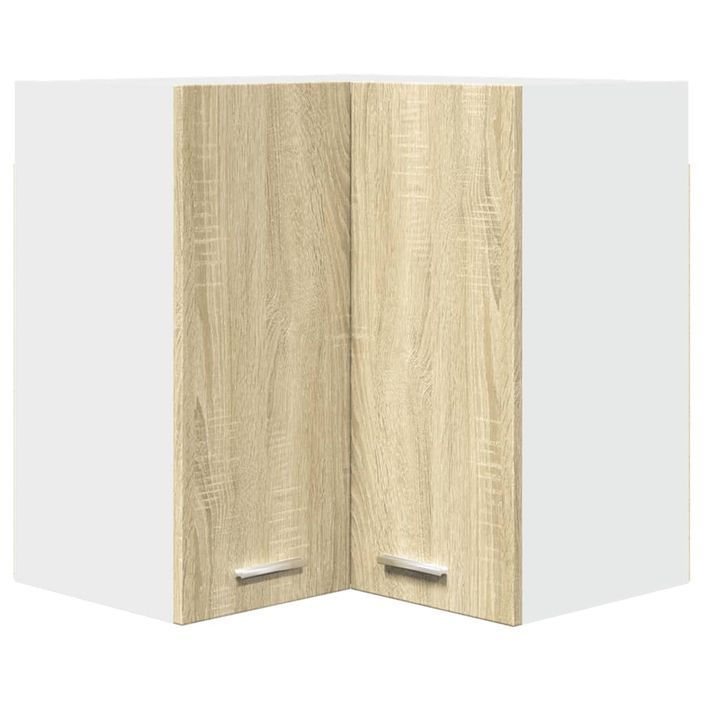 Armoire d'angle suspendue Chêne sonoma 57x57x60 cm - Photo n°2