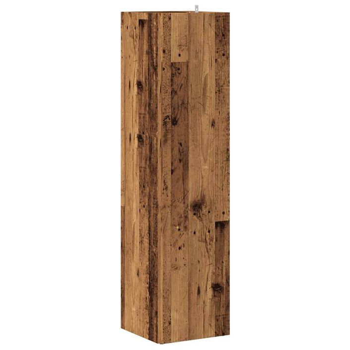 Armoire d'angle vieux bois 33x33x132 cm bois d'ingénierie - Photo n°5