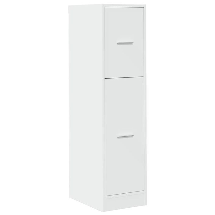 Armoire d'apothicaire blanc 30x41x118 cm bois d'ingénierie - Photo n°3