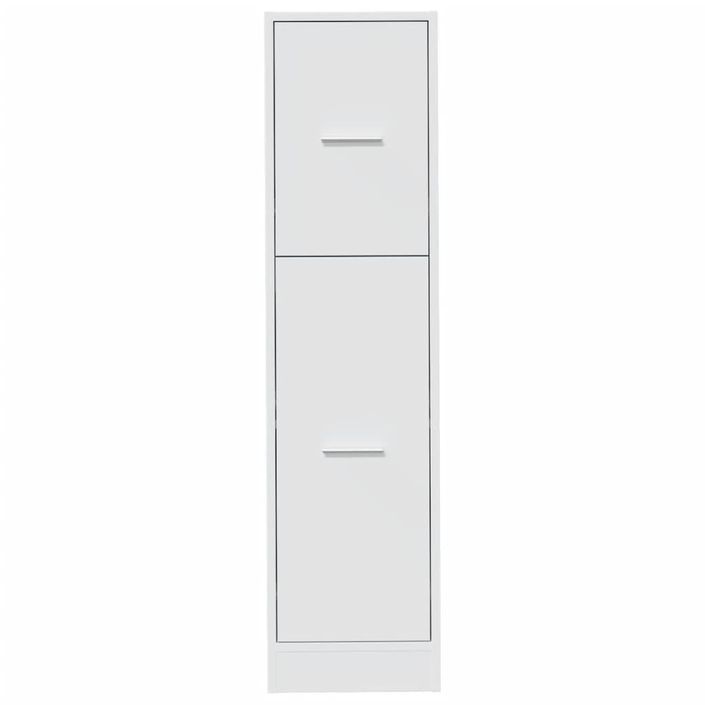 Armoire d'apothicaire blanc 30x41x118 cm bois d'ingénierie - Photo n°5