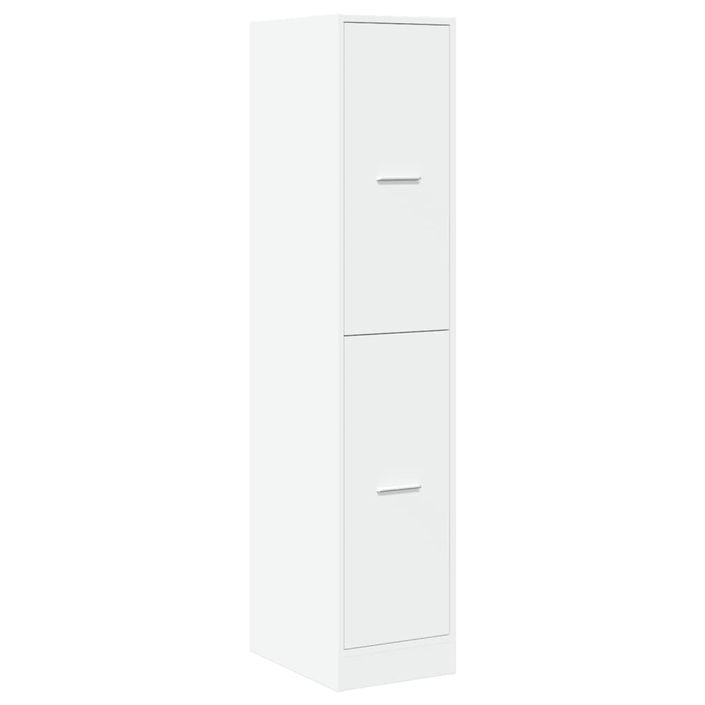 Armoire d'apothicaire blanc 30x41x144,5 cm bois d'ingénierie - Photo n°3