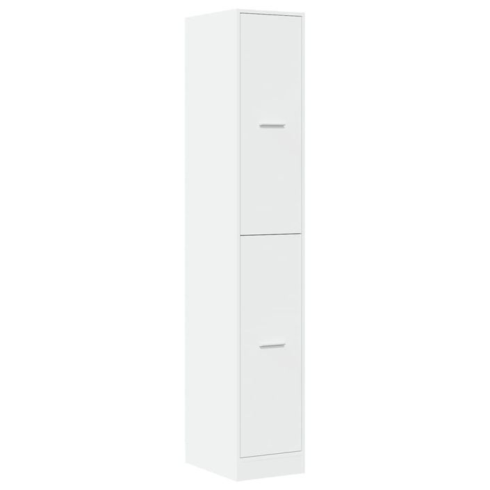 Armoire d'apothicaire blanc 30x41x174,5 cm bois d'ingénierie - Photo n°3