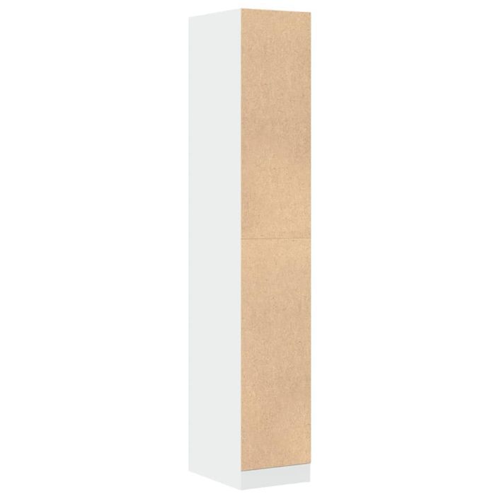 Armoire d'apothicaire blanc 30x41x174,5 cm bois d'ingénierie - Photo n°7