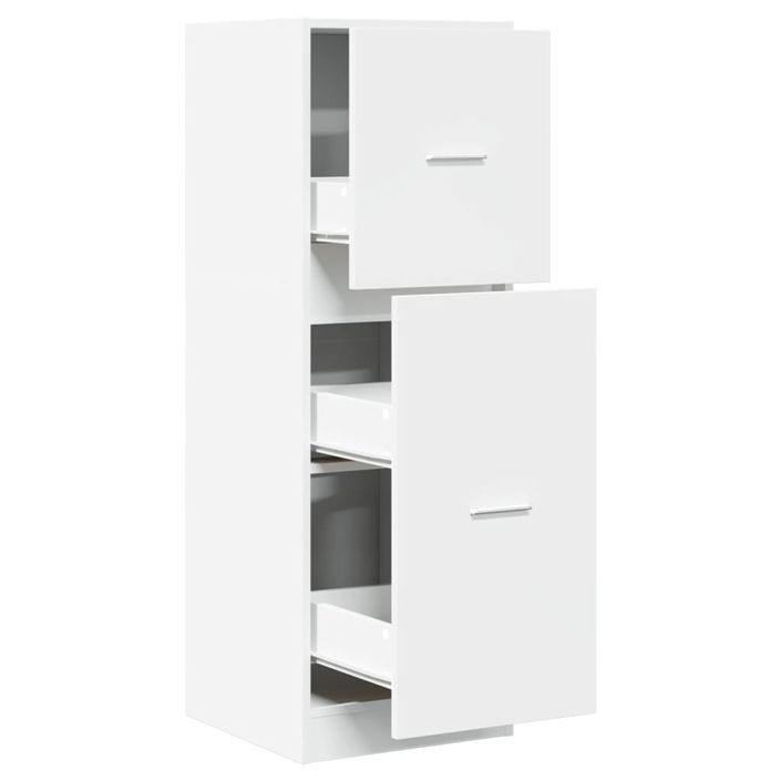 Armoire d'apothicaire blanc 40x41x118 cm bois d'ingénierie - Photo n°2