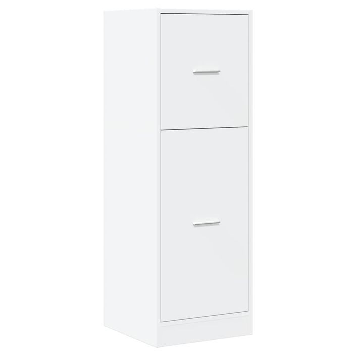 Armoire d'apothicaire blanc 40x41x118 cm bois d'ingénierie - Photo n°3