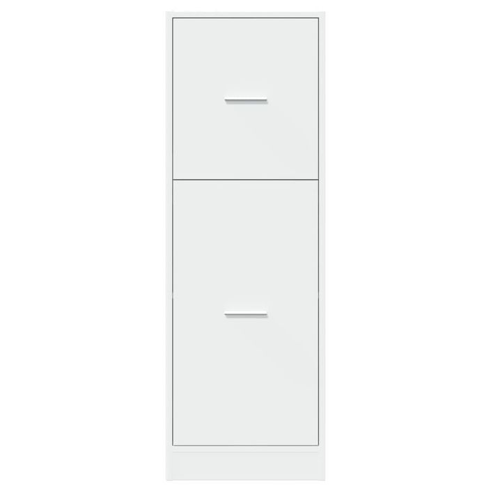 Armoire d'apothicaire blanc 40x41x118 cm bois d'ingénierie - Photo n°5