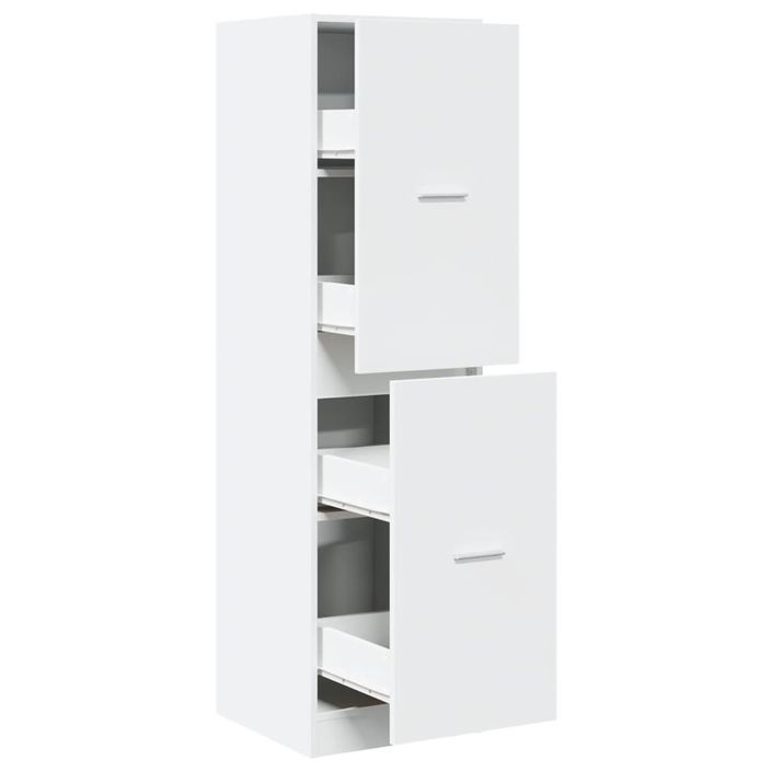 Armoire d'apothicaire blanc 40x41x144,5 cm bois d'ingénierie - Photo n°2