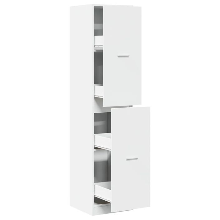 Armoire d'apothicaire blanc 40x41x174,5 cm bois d'ingénierie - Photo n°2