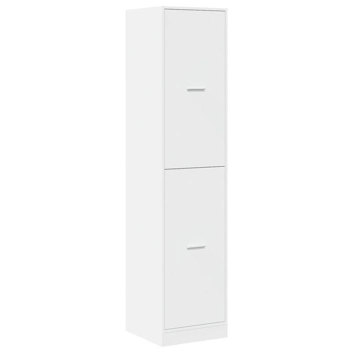 Armoire d'apothicaire blanc 40x41x174,5 cm bois d'ingénierie - Photo n°3