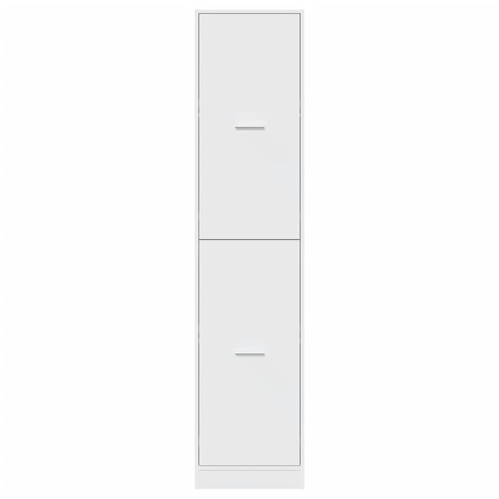 Armoire d'apothicaire blanc 40x41x174,5 cm bois d'ingénierie - Photo n°5