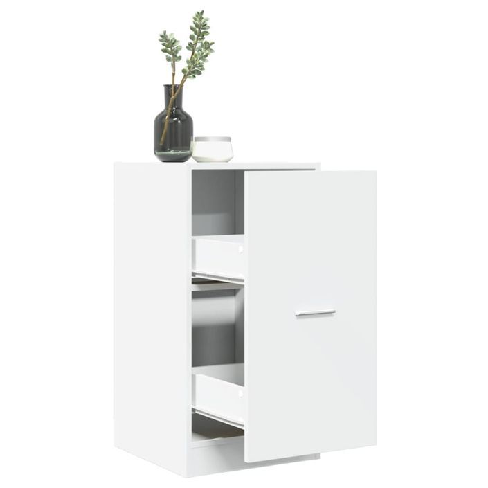 Armoire d'apothicaire blanc 40x41x77,5 cm bois d'ingénierie - Photo n°1