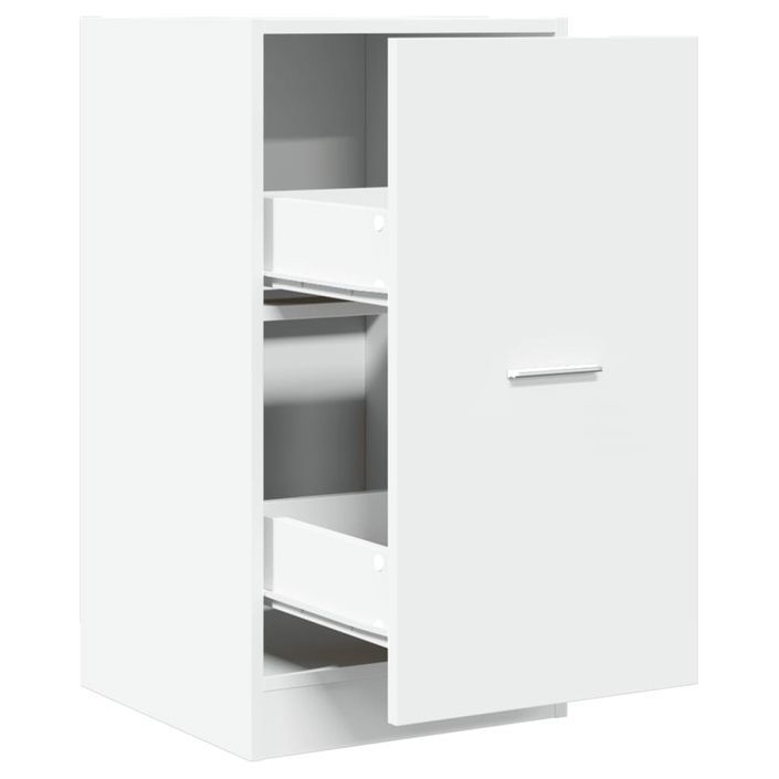 Armoire d'apothicaire blanc 40x41x77,5 cm bois d'ingénierie - Photo n°2