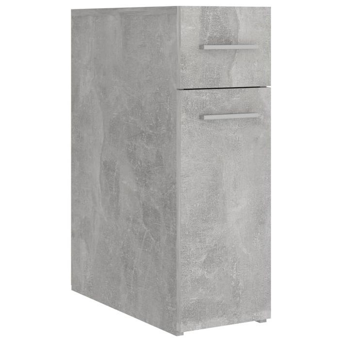 Armoire d'apothicaire Gris béton 20x45,5x60 cm - Photo n°2