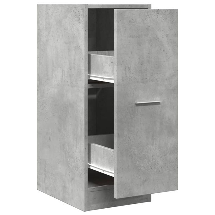 Armoire d'apothicaire gris béton 30x41x77,5cm bois d'ingénierie - Photo n°2