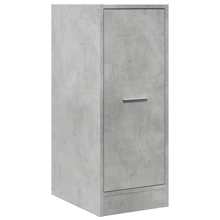 Armoire d'apothicaire gris béton 30x41x77,5cm bois d'ingénierie - Photo n°3