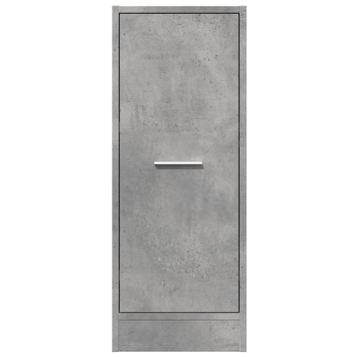 Armoire d'apothicaire gris béton 30x41x77,5cm bois d'ingénierie - Photo n°5