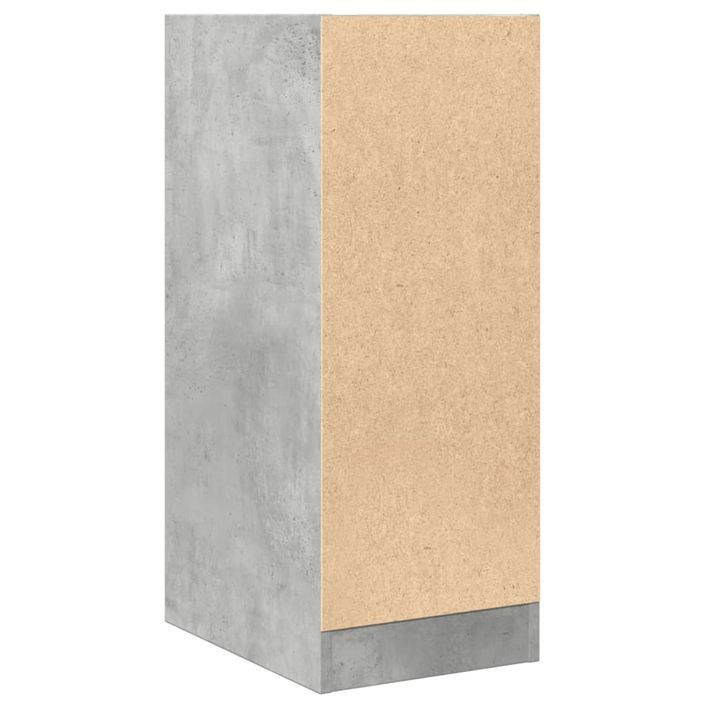 Armoire d'apothicaire gris béton 30x41x77,5cm bois d'ingénierie - Photo n°7