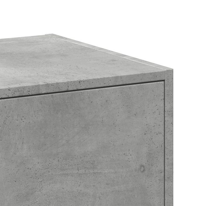 Armoire d'apothicaire gris béton 30x41x77,5cm bois d'ingénierie - Photo n°8