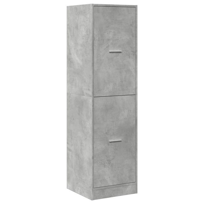 Armoire d'apothicaire gris béton 40x41x144,5 cm bois ingénierie - Photo n°3