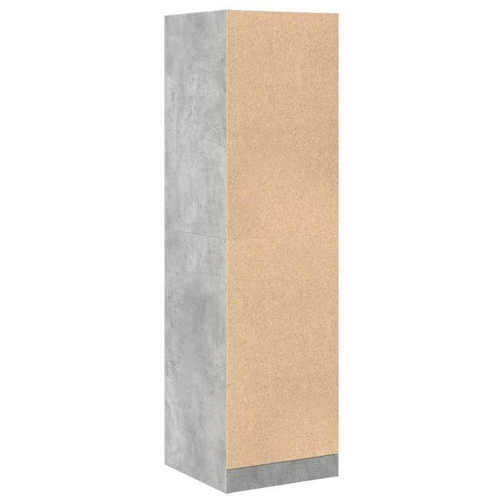 Armoire d'apothicaire gris béton 40x41x144,5 cm bois ingénierie - Photo n°7