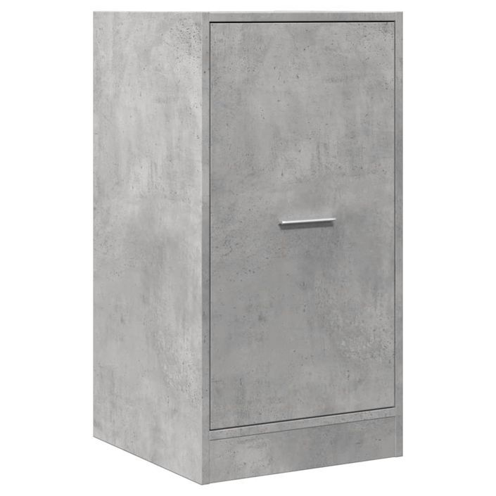 Armoire d'apothicaire gris béton 40x41x77,5cm bois d'ingénierie - Photo n°3