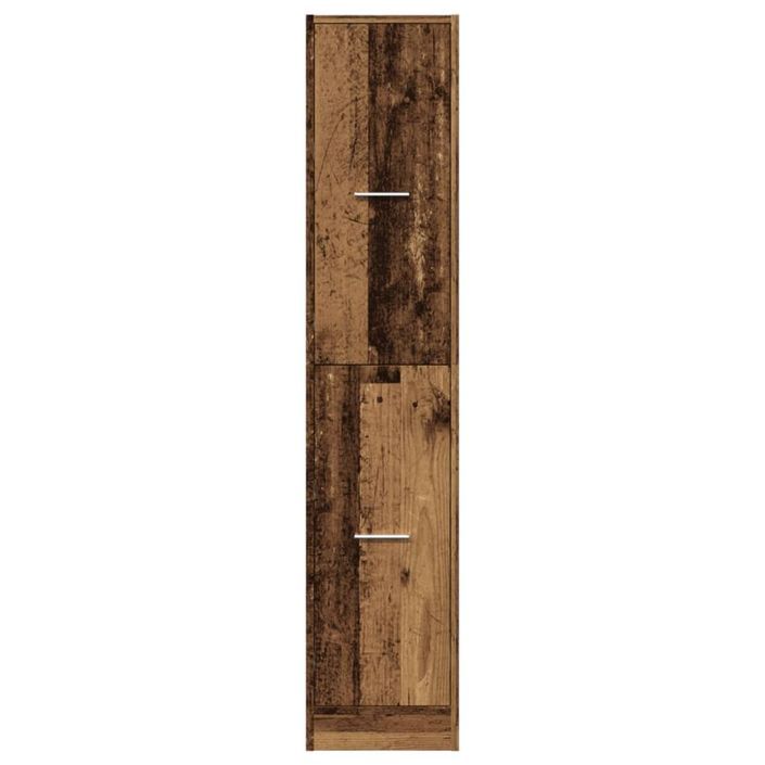 Armoire d'apothicaire vieux bois 30x41x144,5 cm bois ingénierie - Photo n°5