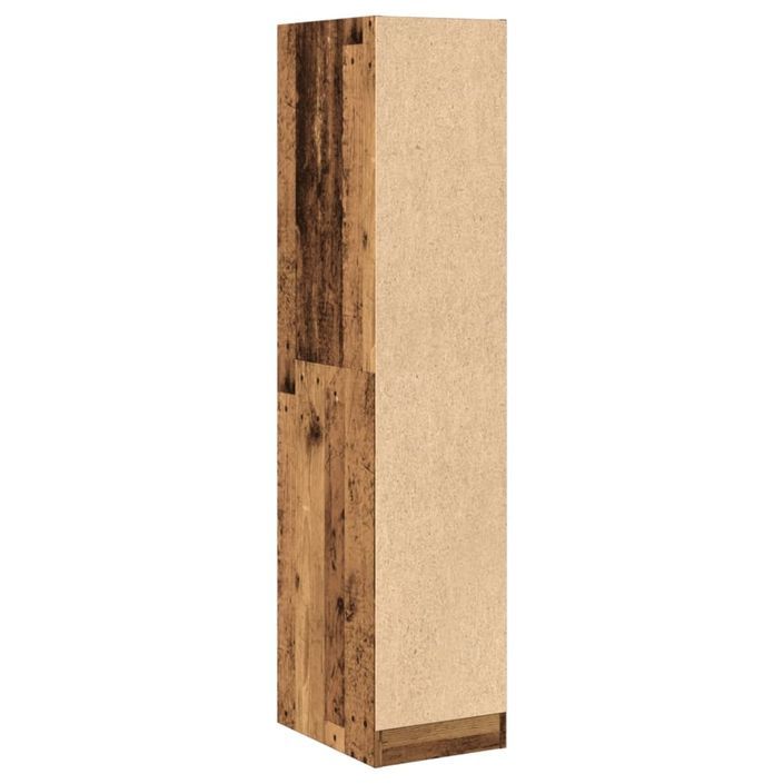 Armoire d'apothicaire vieux bois 30x41x144,5 cm bois ingénierie - Photo n°7