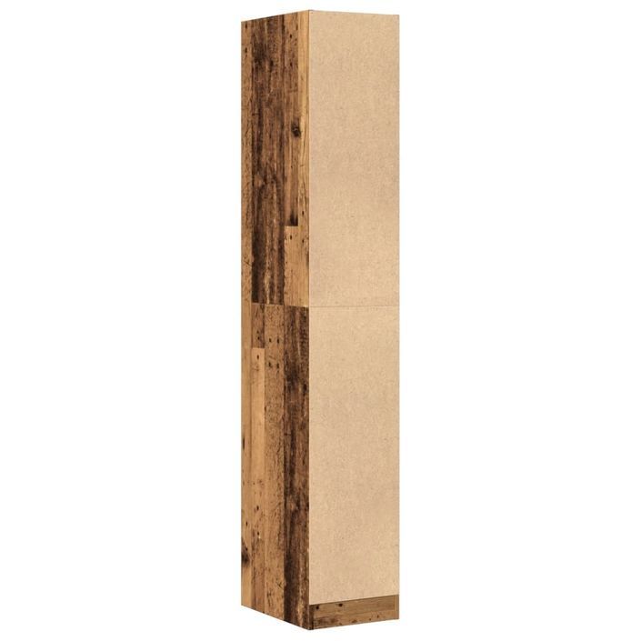 Armoire d'apothicaire vieux bois 30x41x174,5 cm bois ingénierie - Photo n°7