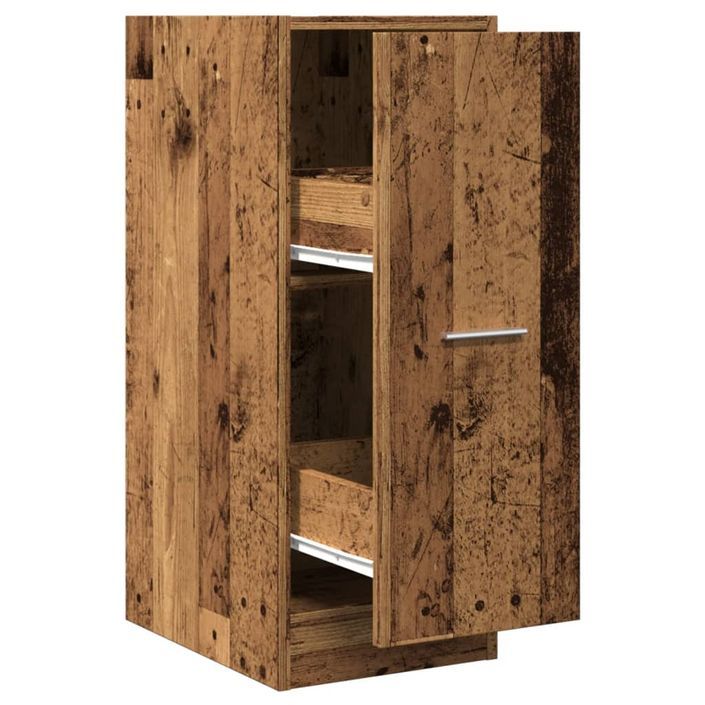 Armoire d'apothicaire vieux bois 30x41x77,5cm bois d'ingénierie - Photo n°2