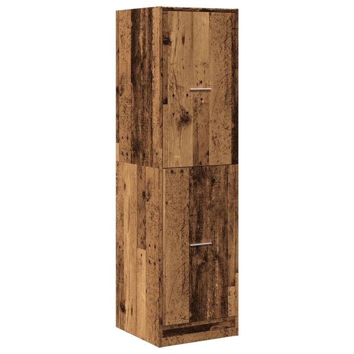 Armoire d'apothicaire vieux bois 40x41x144,5 cm bois ingénierie - Photo n°3