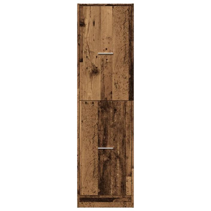 Armoire d'apothicaire vieux bois 40x41x144,5 cm bois ingénierie - Photo n°5