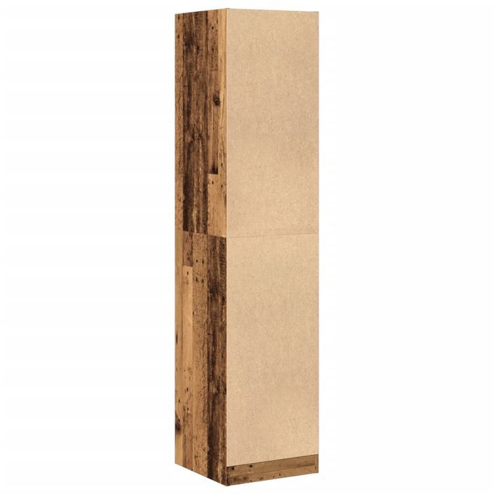 Armoire d'apothicaire vieux bois 40x41x174,5 cm bois ingénierie - Photo n°7