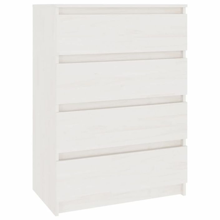 Armoire d'appoint Blanc 60x36x84 cm Bois de pin massif - Photo n°1