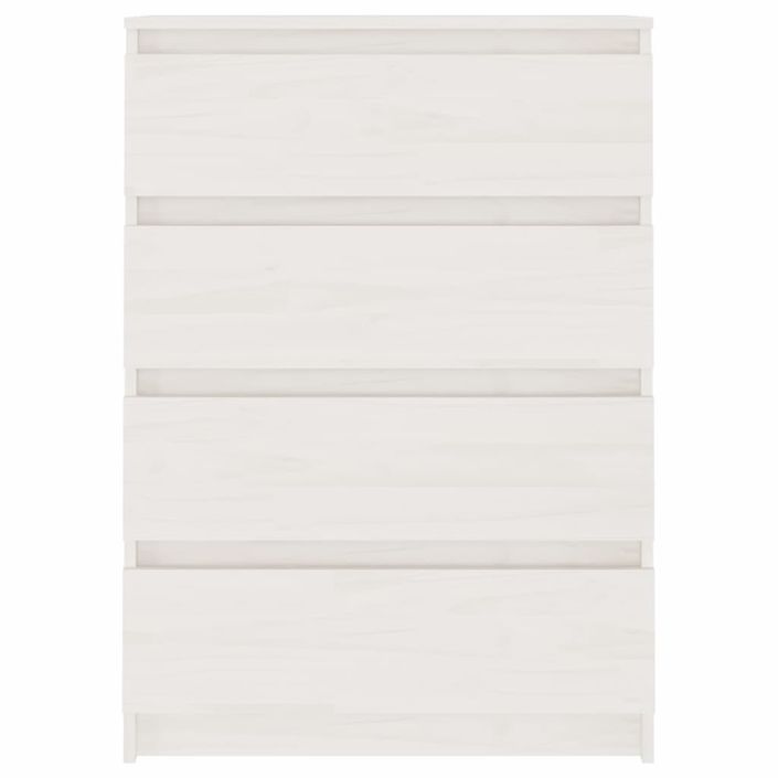 Armoire d'appoint Blanc 60x36x84 cm Bois de pin massif - Photo n°6