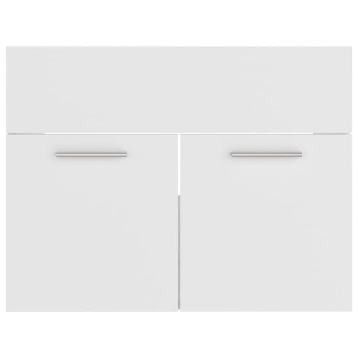 Armoire d'évier Blanc 60x38,5x46 cm - Photo n°5