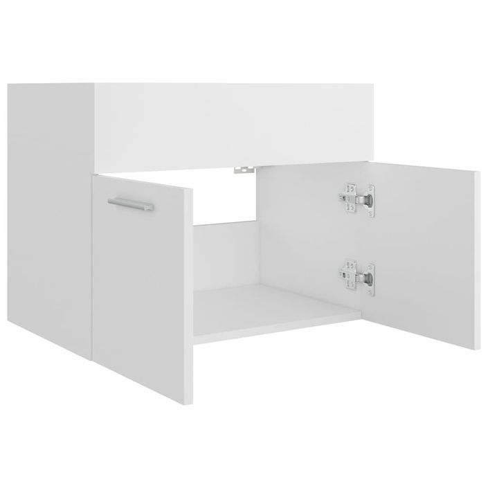 Armoire d'évier Blanc 60x38,5x46 cm - Photo n°7