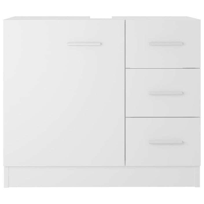 Armoire d'évier Blanc 63x30x54 cm - Photo n°5