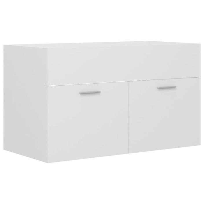 Armoire d'évier Blanc 80x38,5x46 cm - Photo n°1