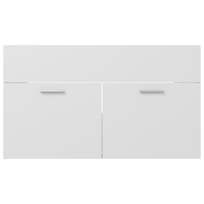 Armoire d'évier Blanc 80x38,5x46 cm - Photo n°5