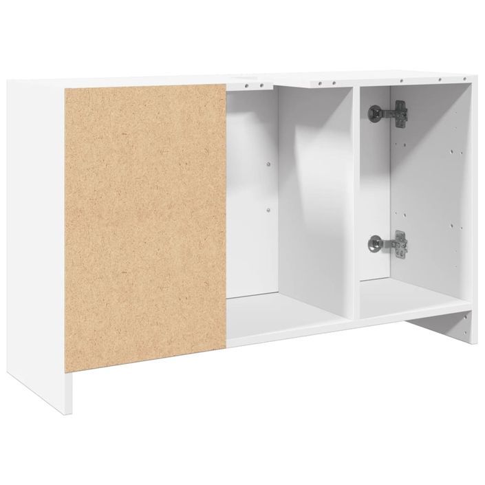 Armoire d'évier blanc 90x29x55 cm bois d'ingénierie - Photo n°7