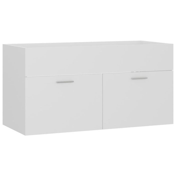 Armoire d'évier Blanc 90x38,5x46 cm - Photo n°1