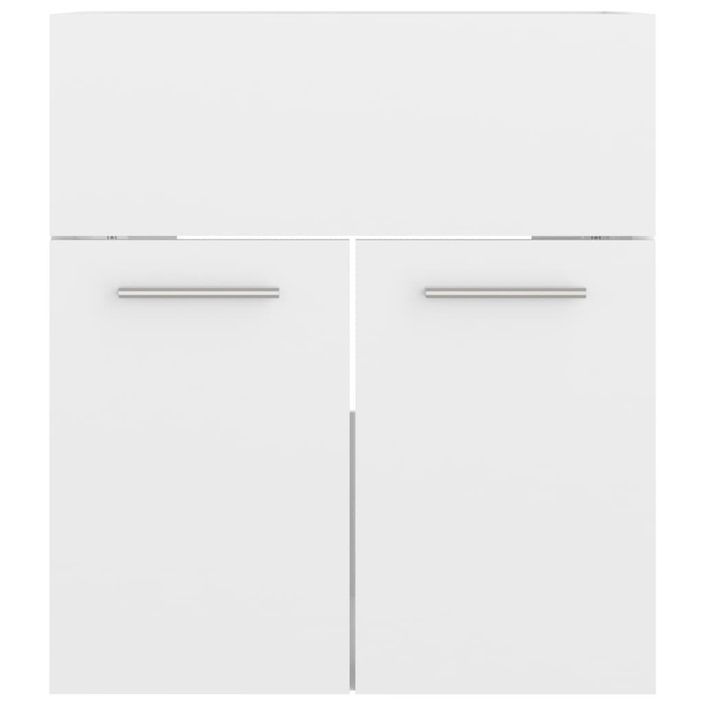 Armoire d'évier Blanc brillant 41x38,5x46 cm - Photo n°5