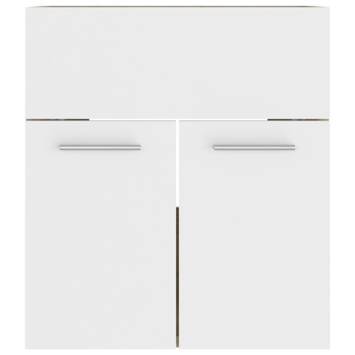 Armoire d'évier Blanc et chêne sonoma 41x38,5x46 cm - Photo n°5