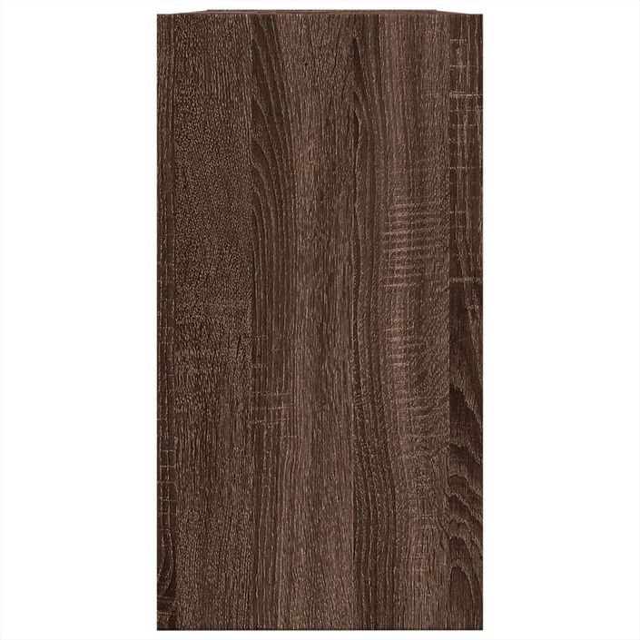 Armoire d'évier chêne marron 63x29x55 cm bois d'ingénierie - Photo n°6