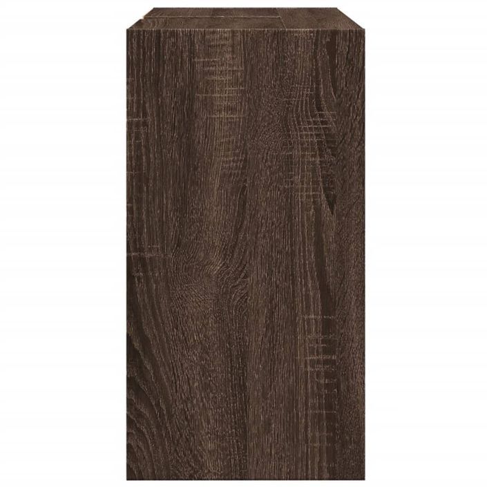 Armoire d'évier chêne marron 63x29x55 cm bois d'ingénierie - Photo n°6