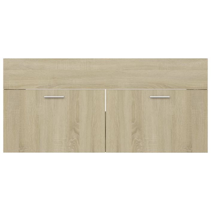 Armoire d'évier Chêne sonoma 100x38,5x46 cm - Photo n°6