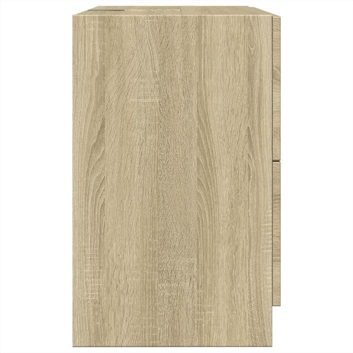 Armoire d'évier chêne sonoma 59x37x59 cm bois d'ingénierie - Photo n°6