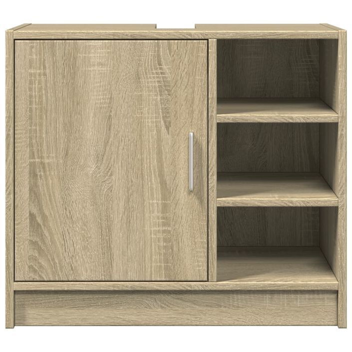 Armoire d'évier chêne sonoma 63x29x55 cm bois d'ingénierie - Photo n°4