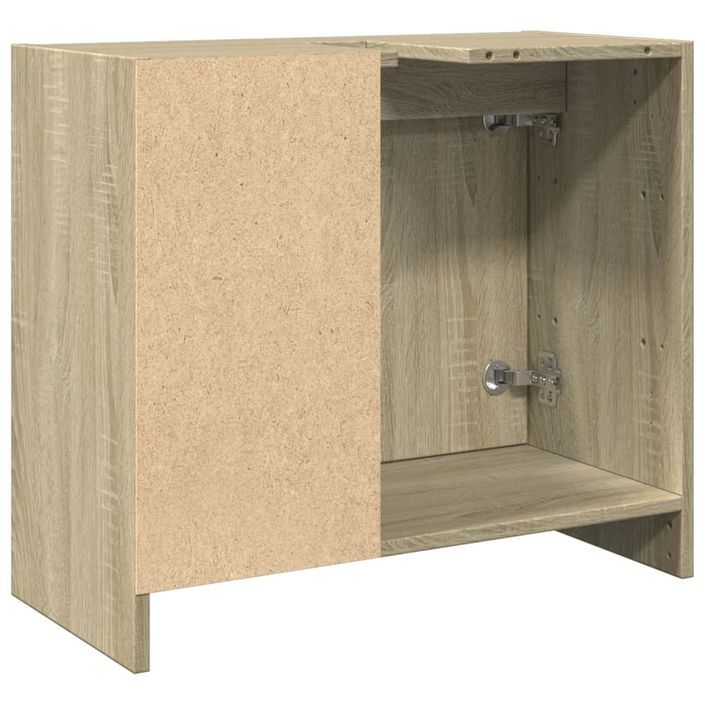 Armoire d'évier chêne sonoma 63x29x55 cm bois d'ingénierie - Photo n°7